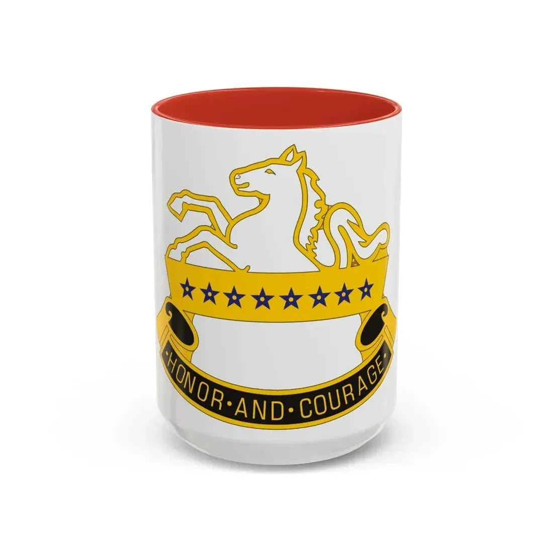 8 Cavalry Regiment (U.S. Army) Accent Coffee Mug 15oz Red - Go Mug Yourself