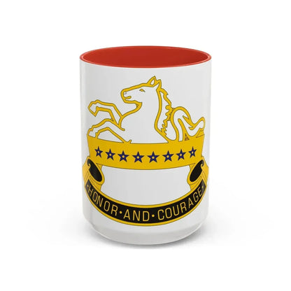 8 Cavalry Regiment (U.S. Army) Accent Coffee Mug 15oz Red - Go Mug Yourself
