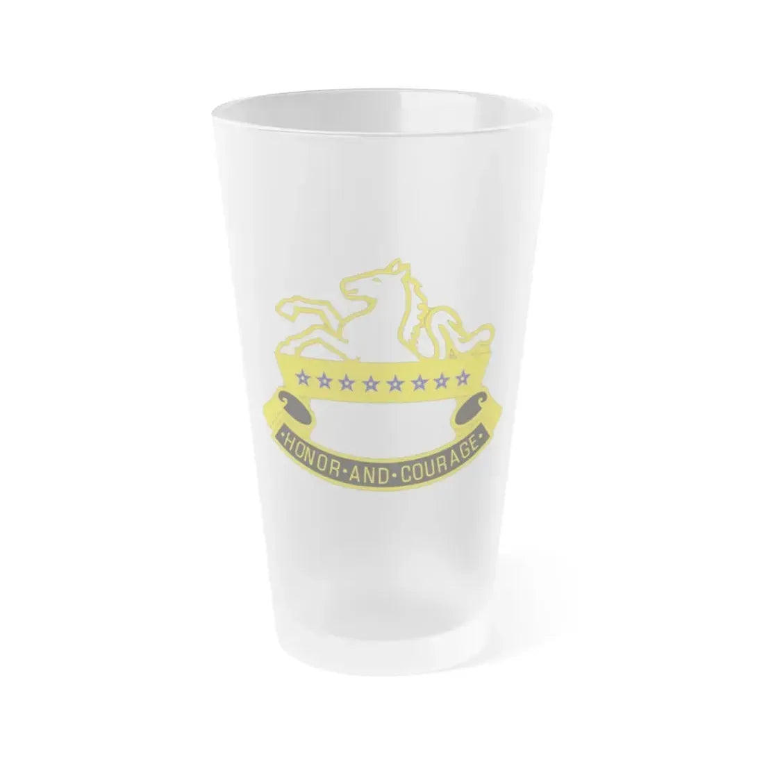 8 Cavalry Regiment (U.S. Army) Frosted Pint Glass 16oz Default Title - Go Mug Yourself