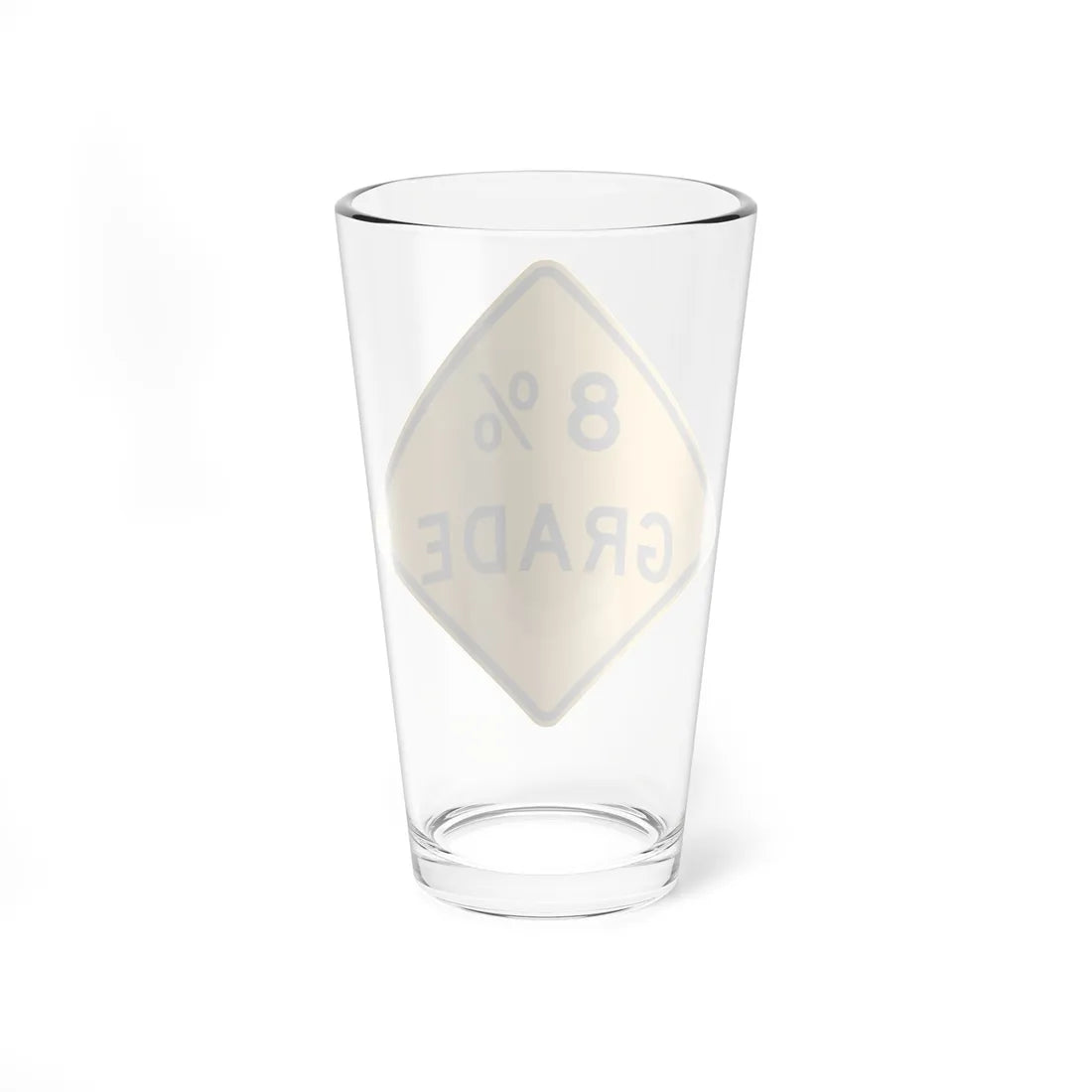 8 GRADE ITD W7-3 (Idaho) (Road Sign) Pint Glass 16oz - Go Mug Yourself