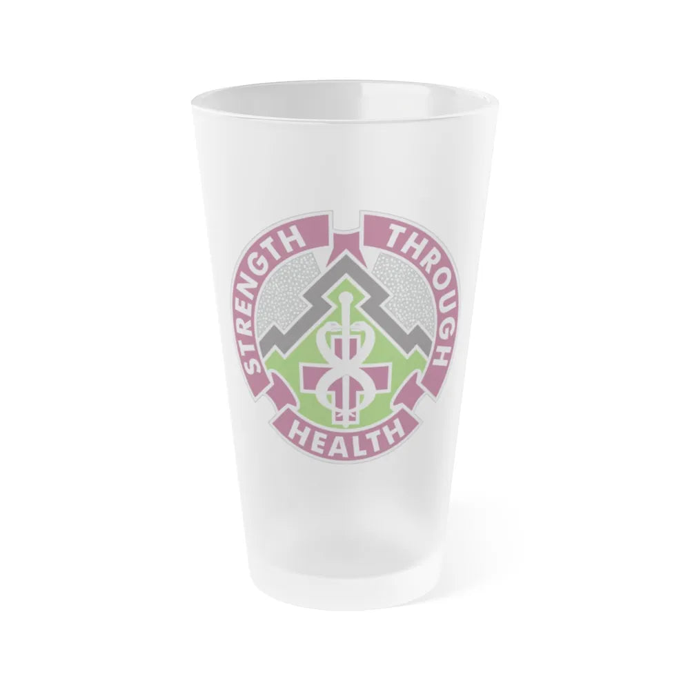 8 Medical Brigade 2 (U.S. Army) Frosted Pint Glass 16oz-Go Mug Yourself