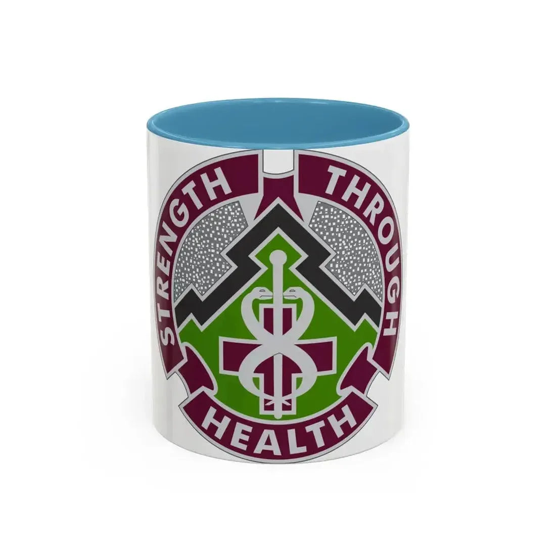 8 Medical Brigade 2 (U.S. Army) Accent Coffee Mug 11oz Light Blue - Go Mug Yourself