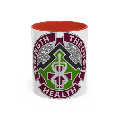 8 Medical Brigade 2 (U.S. Army) Accent Coffee Mug 11oz Red - Go Mug Yourself