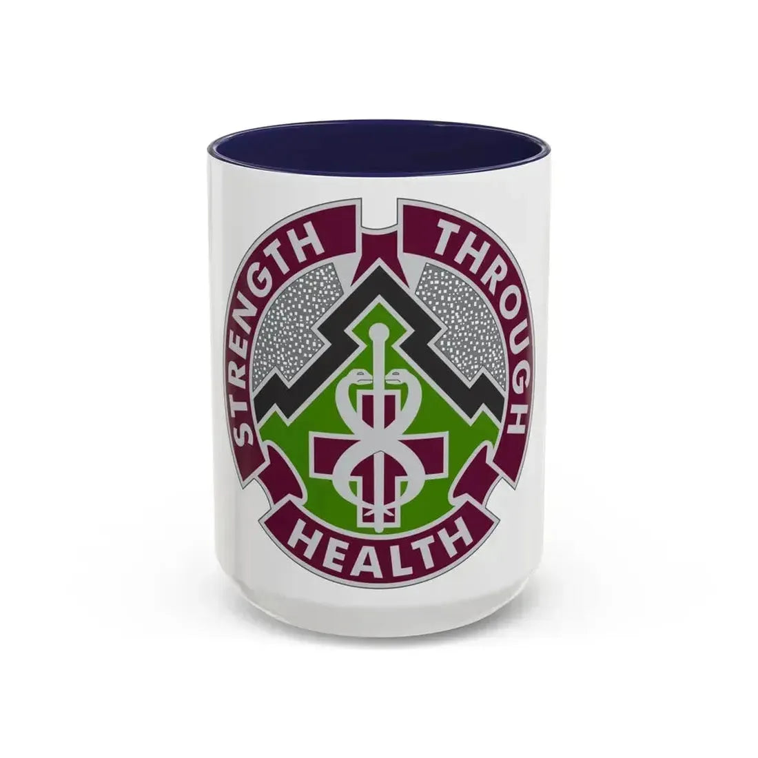 8 Medical Brigade 2 (U.S. Army) Accent Coffee Mug 15oz Navy - Go Mug Yourself