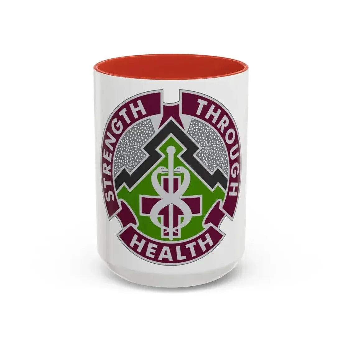 8 Medical Brigade 2 (U.S. Army) Accent Coffee Mug 15oz Red - Go Mug Yourself