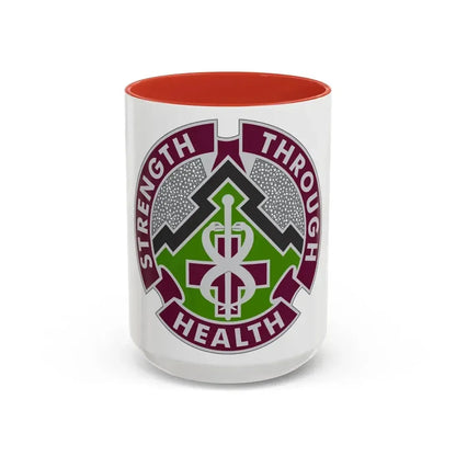 8 Medical Brigade 2 (U.S. Army) Accent Coffee Mug 15oz Red - Go Mug Yourself