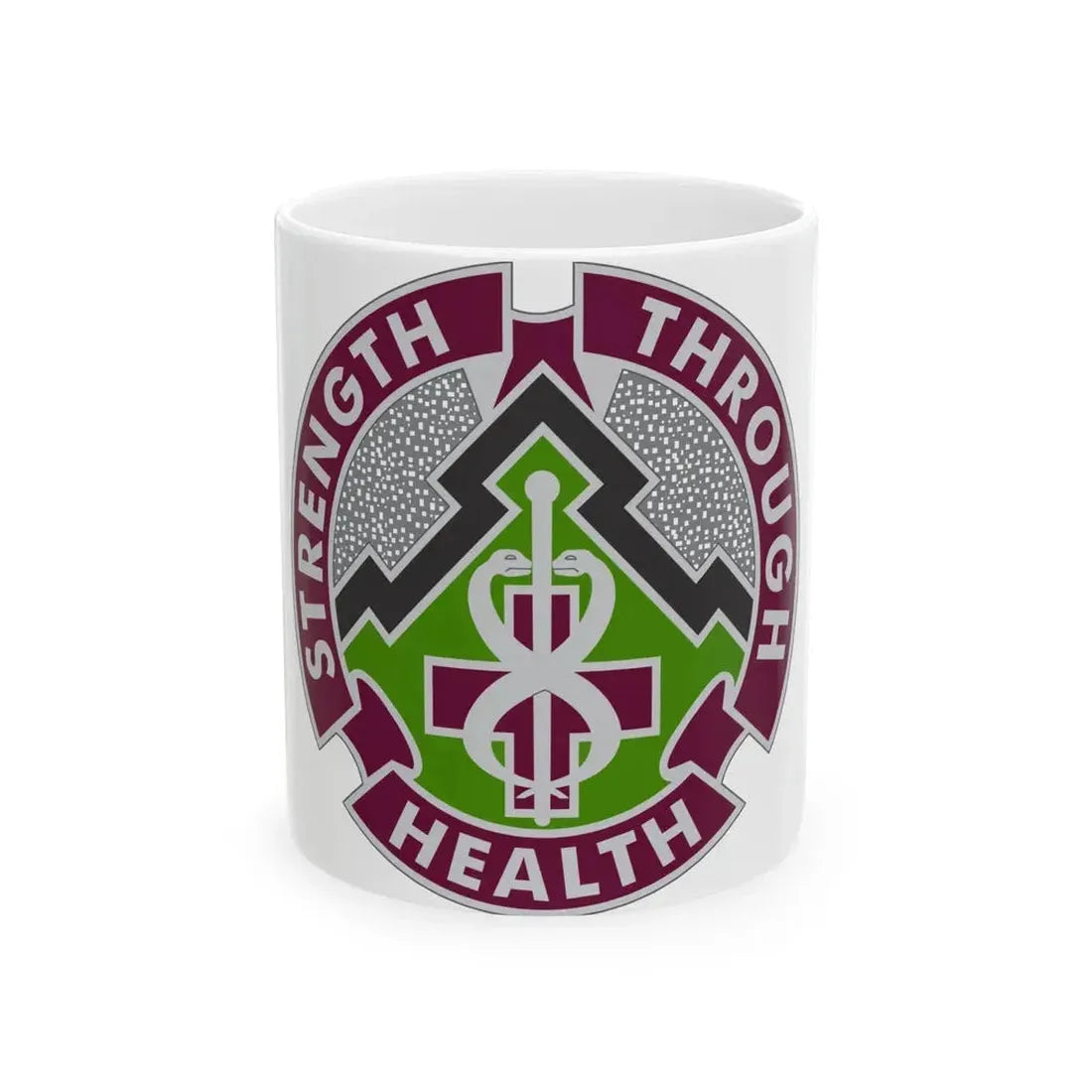 8 Medical Brigade 2 (U.S. Army) White Coffee Mug 11oz - Go Mug Yourself