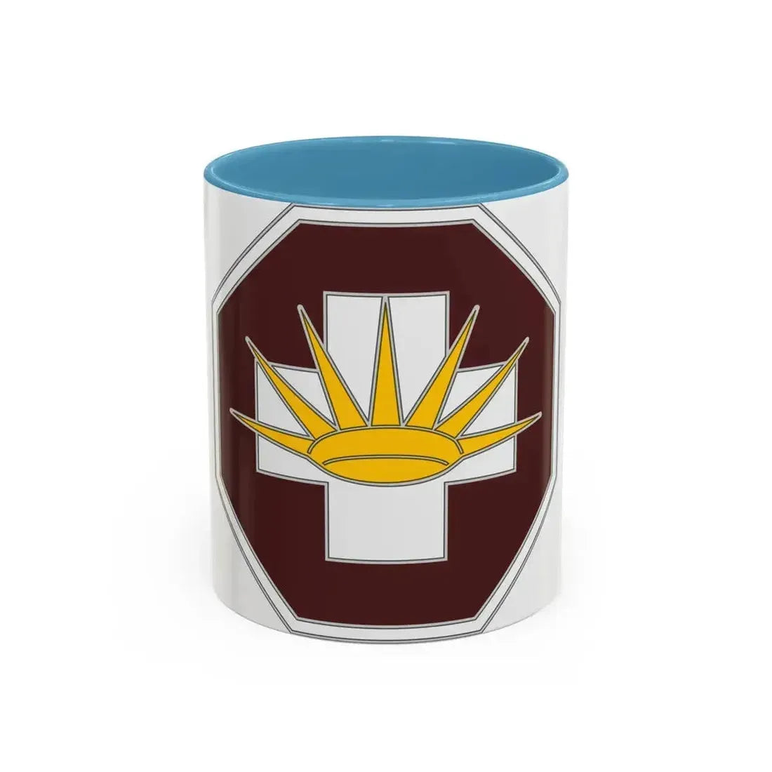 8 Medical Brigade 3 (U.S. Army) Accent Coffee Mug 11oz Light Blue - Go Mug Yourself