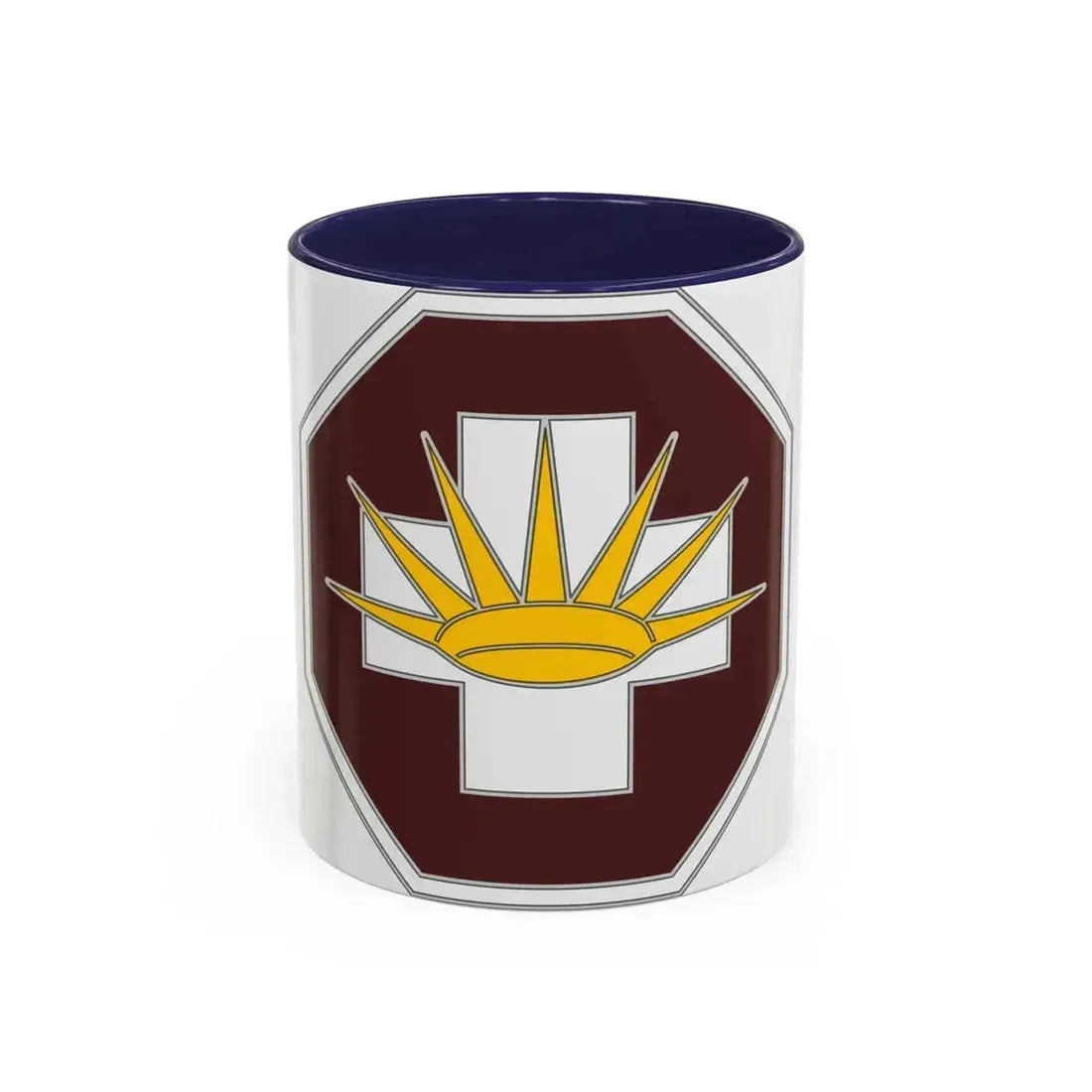 8 Medical Brigade 3 (U.S. Army) Accent Coffee Mug 11oz Navy - Go Mug Yourself