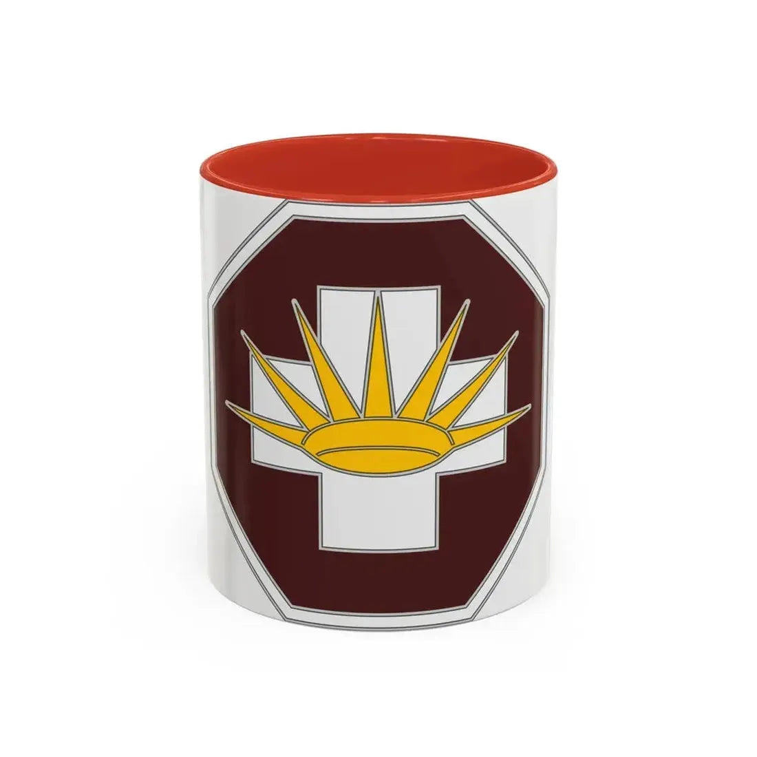8 Medical Brigade 3 (U.S. Army) Accent Coffee Mug 11oz Red - Go Mug Yourself