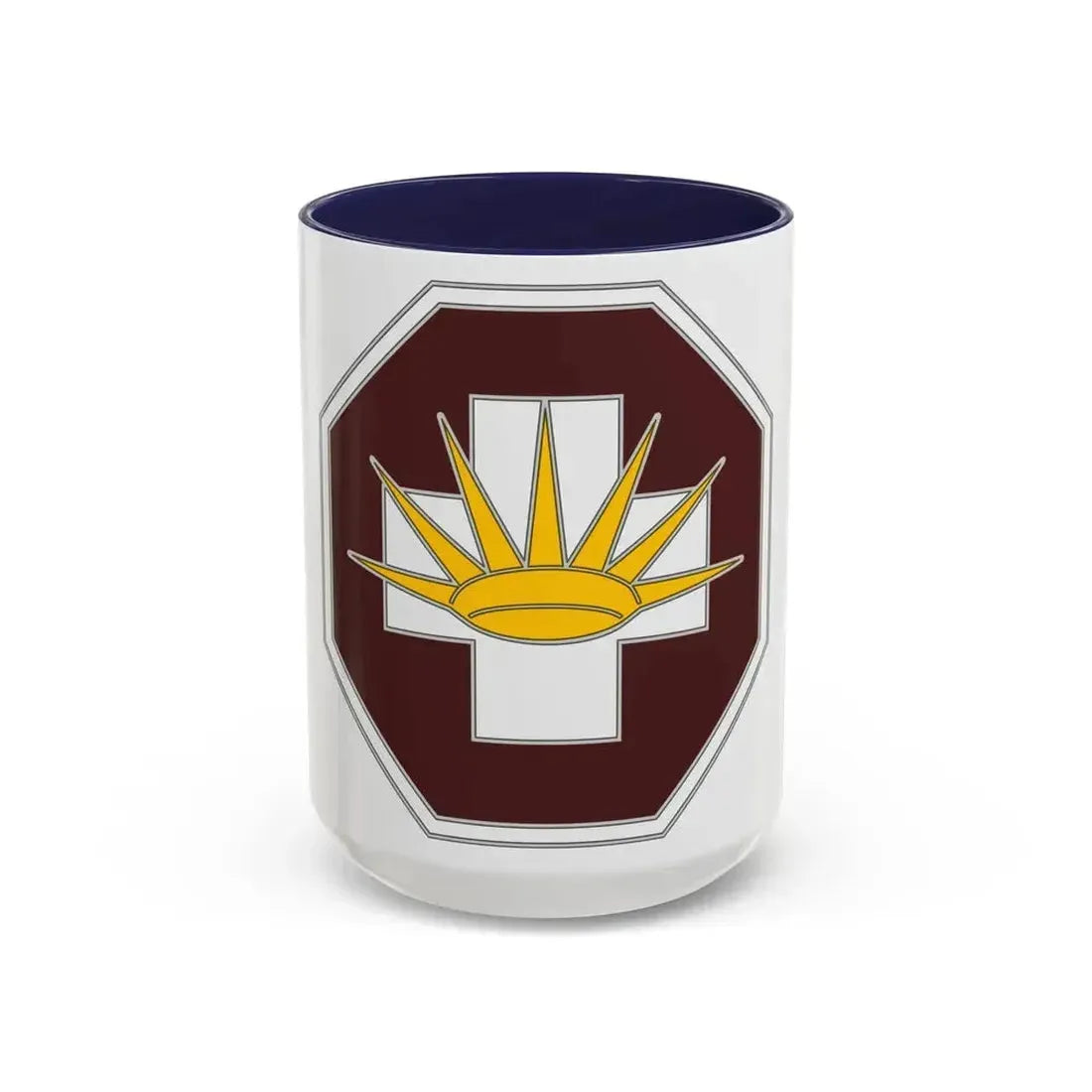 8 Medical Brigade 3 (U.S. Army) Accent Coffee Mug 15oz Navy - Go Mug Yourself