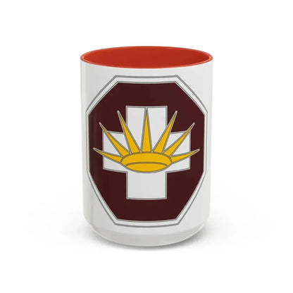 8 Medical Brigade 3 (U.S. Army) Accent Coffee Mug 15oz Red - Go Mug Yourself
