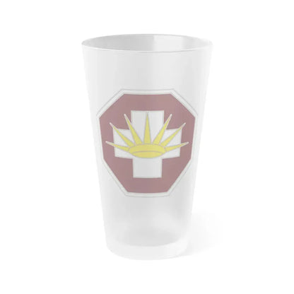 8 Medical Brigade 3 (U.S. Army) Frosted Pint Glass 16oz Default Title - Go Mug Yourself