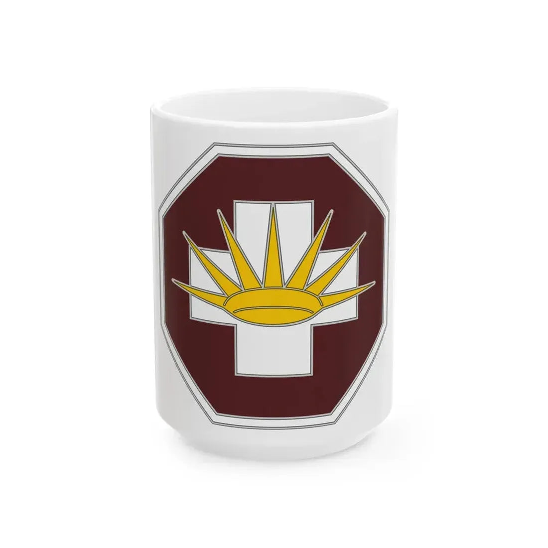8 Medical Brigade 3 (U.S. Army) White Coffee Mug 15oz - Go Mug Yourself