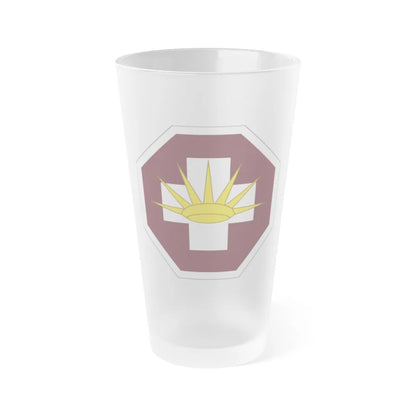 8 Medical Brigade (U.S. Army) Frosted Pint Glass 16oz-Go Mug Yourself