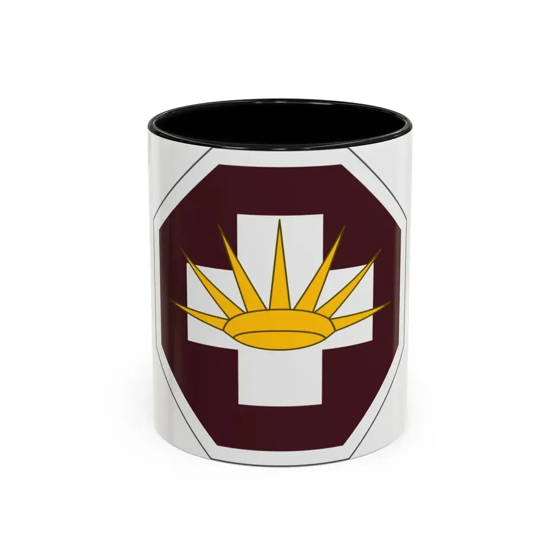 8 Medical Brigade (U.S. Army) Accent Coffee Mug 11oz Black - Go Mug Yourself