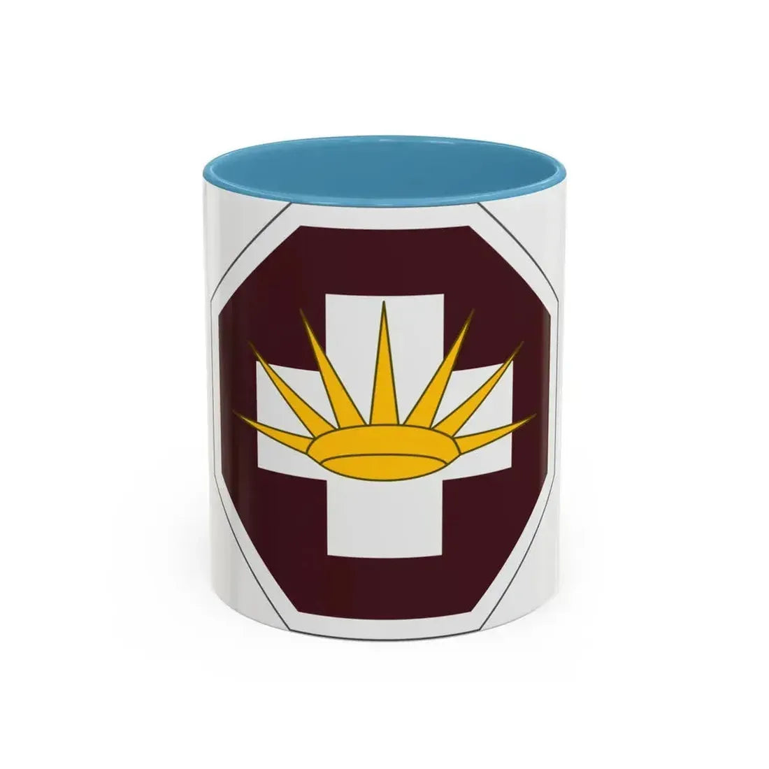 8 Medical Brigade (U.S. Army) Accent Coffee Mug 11oz Light Blue - Go Mug Yourself