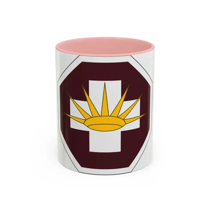 8 Medical Brigade (U.S. Army) Accent Coffee Mug 11oz Pink - Go Mug Yourself