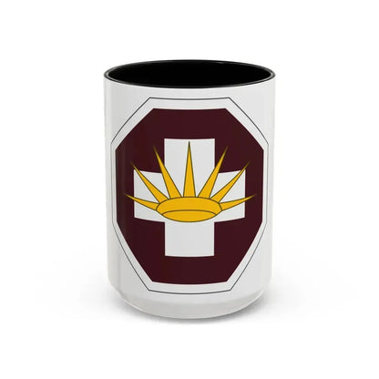 8 Medical Brigade (U.S. Army) Accent Coffee Mug 15oz Black - Go Mug Yourself