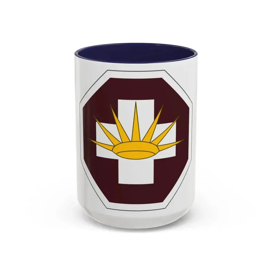 8 Medical Brigade (U.S. Army) Accent Coffee Mug 15oz Navy - Go Mug Yourself