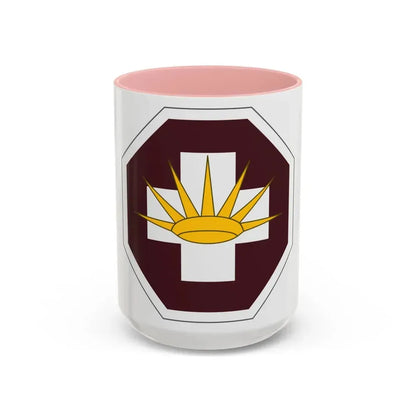 8 Medical Brigade (U.S. Army) Accent Coffee Mug 15oz Pink - Go Mug Yourself