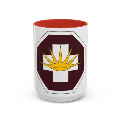 8 Medical Brigade (U.S. Army) Accent Coffee Mug 15oz Red - Go Mug Yourself