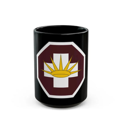 8 Medical Brigade (U.S. Army) Black Coffee Mug 15oz - Go Mug Yourself