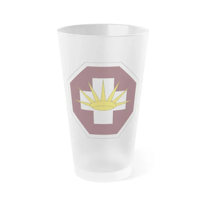 8 Medical Brigade (U.S. Army) Frosted Pint Glass 16oz Default Title - Go Mug Yourself