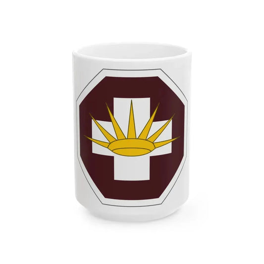 8 Medical Brigade (U.S. Army) White Coffee Mug 15oz - Go Mug Yourself