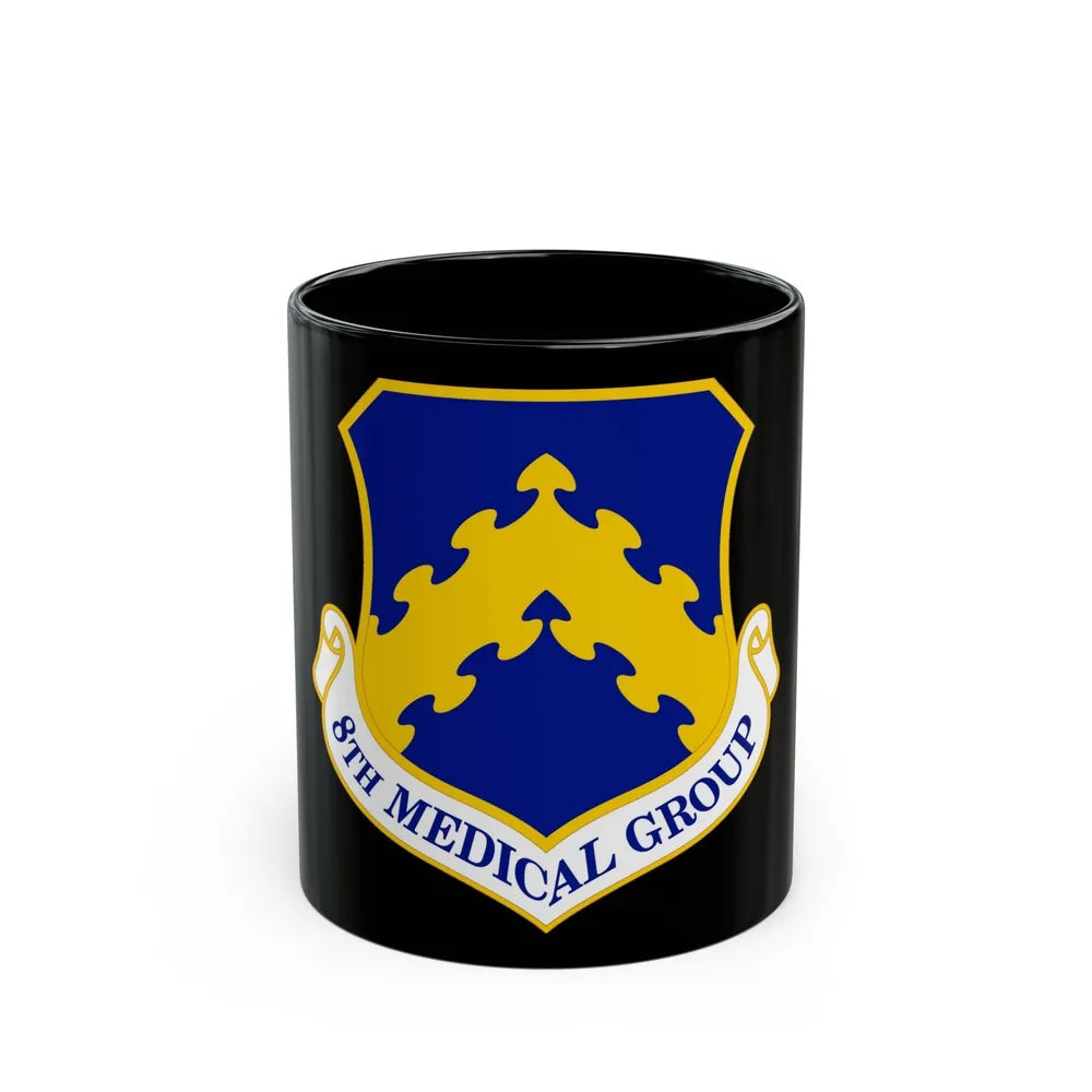 8 Medical Group PACAF (U.S. Air Force) Black Coffee Mug-11oz-Go Mug Yourself