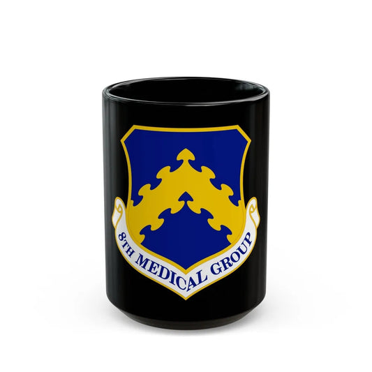 8 Medical Group PACAF (U.S. Air Force) Black Coffee Mug-15oz-Go Mug Yourself