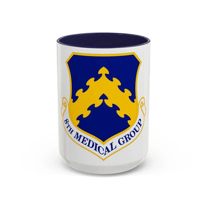 8 Medical Group PACAF (U.S. Air Force) Accent Coffee Mug 15oz Navy - Go Mug Yourself