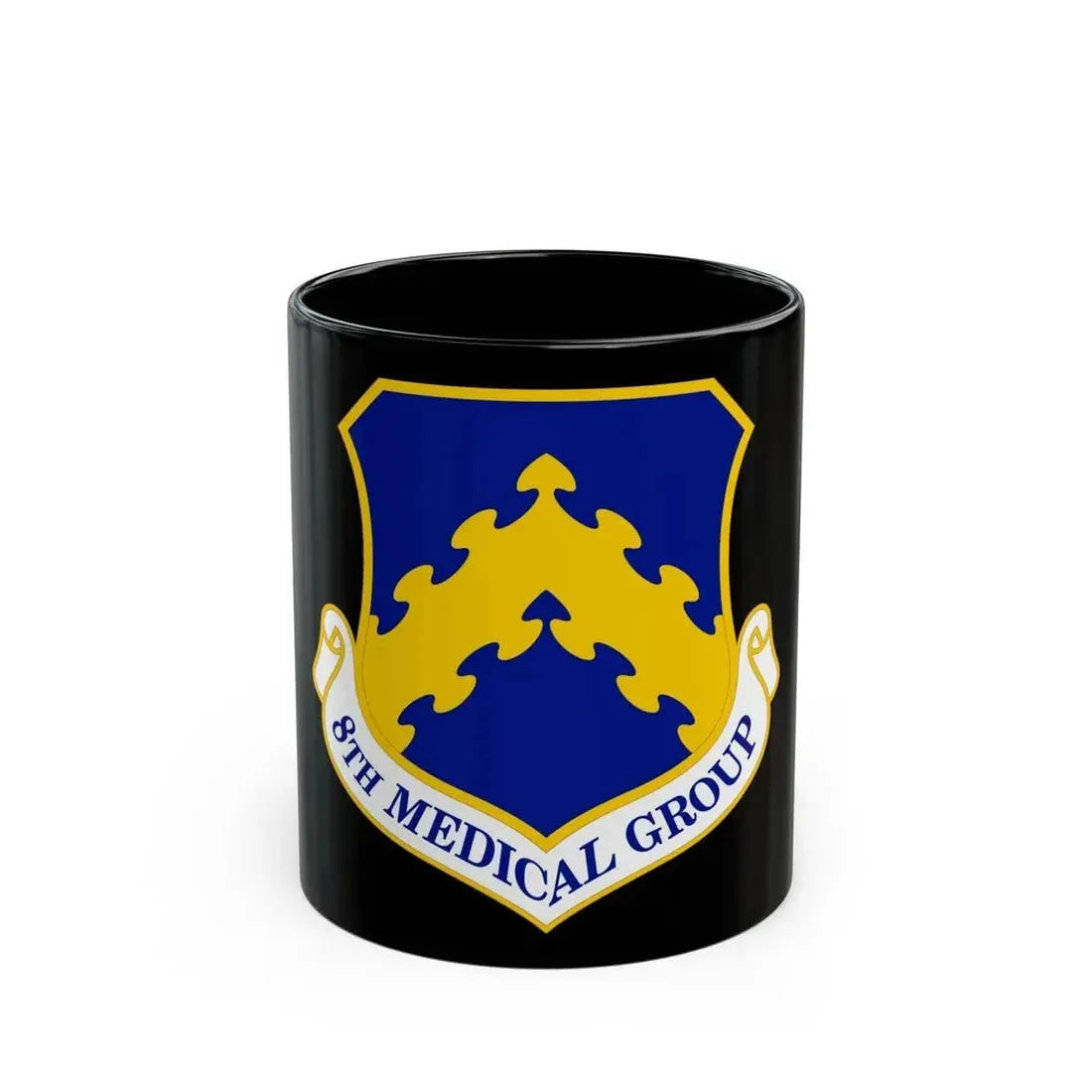 8 Medical Group PACAF (U.S. Air Force) Black Coffee Mug 11oz - Go Mug Yourself