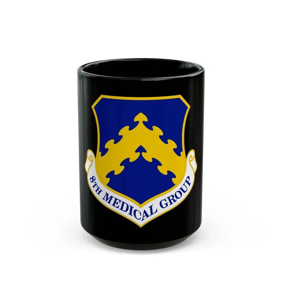8 Medical Group PACAF (U.S. Air Force) Black Coffee Mug 15oz - Go Mug Yourself