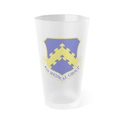 8 Medical Group PACAF (U.S. Air Force) Frosted Pint Glass 16oz 16oz Frosted - Go Mug Yourself
