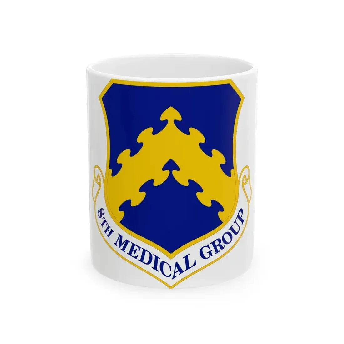8 Medical Group PACAF (U.S. Air Force) White Coffee Mug 11oz - Go Mug Yourself