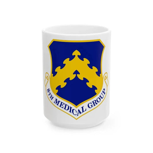8 Medical Group PACAF (U.S. Air Force) White Coffee Mug 15oz - Go Mug Yourself