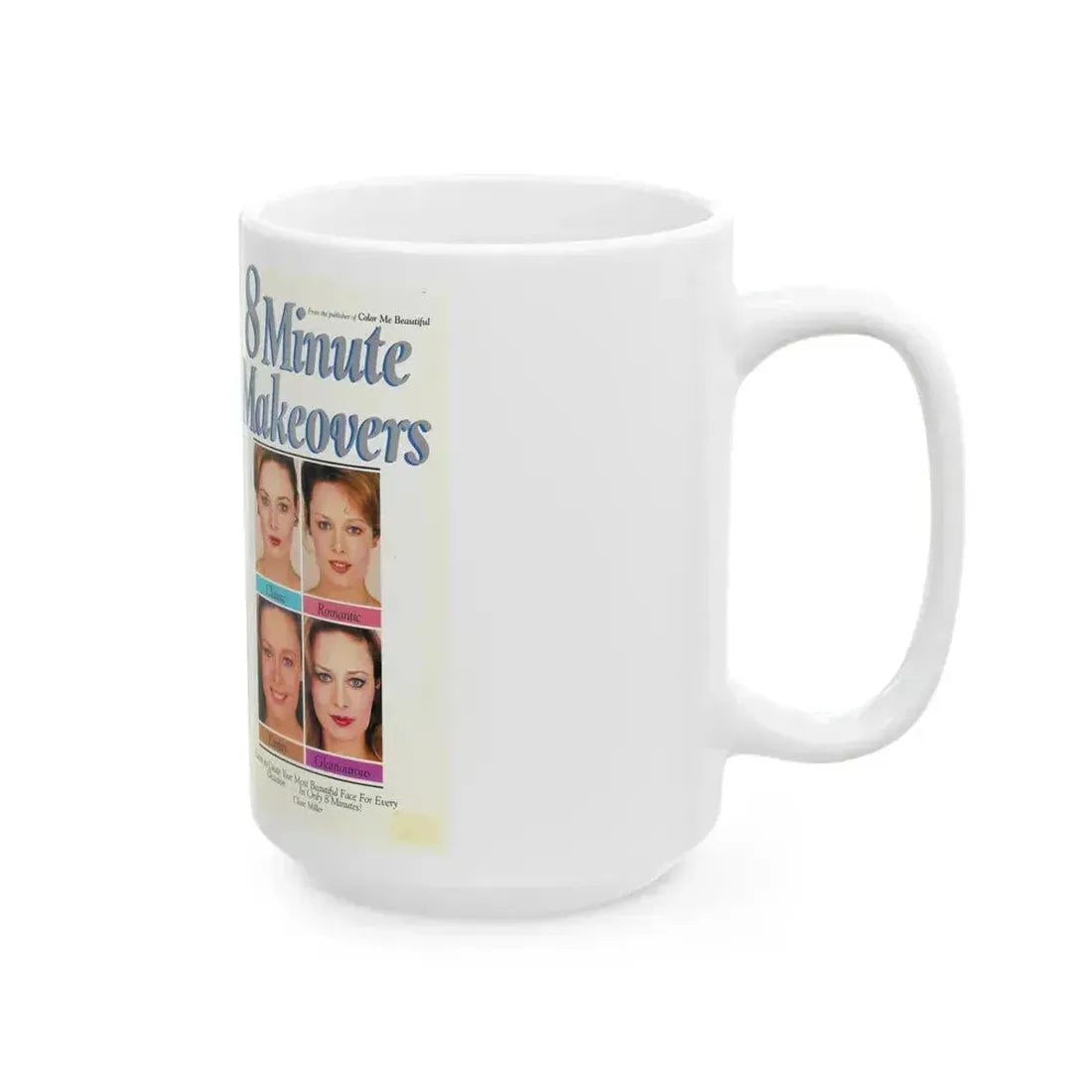 8 MINUTE MAKEOVERS (VHS COVER) - White Coffee Mug - Go Mug Yourself