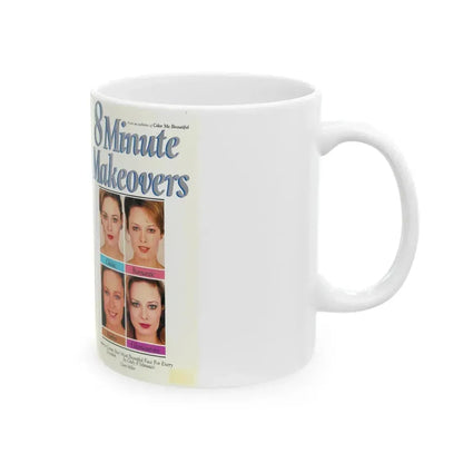 8 MINUTE MAKEOVERS (VHS COVER) - White Coffee Mug - Go Mug Yourself