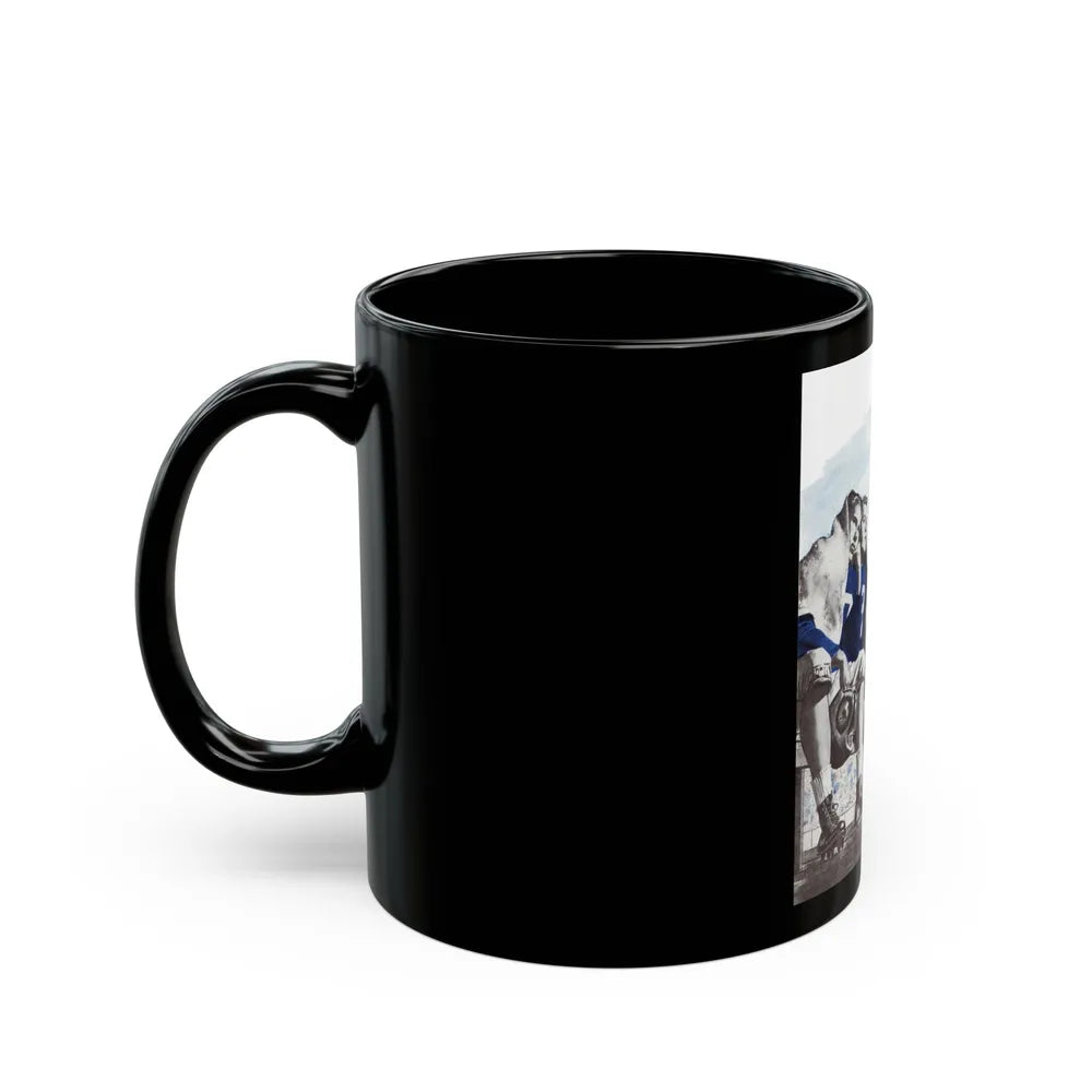 8 Minutes, Bluebook Magazine, November 1955 - Black Coffee Mug-Go Mug Yourself