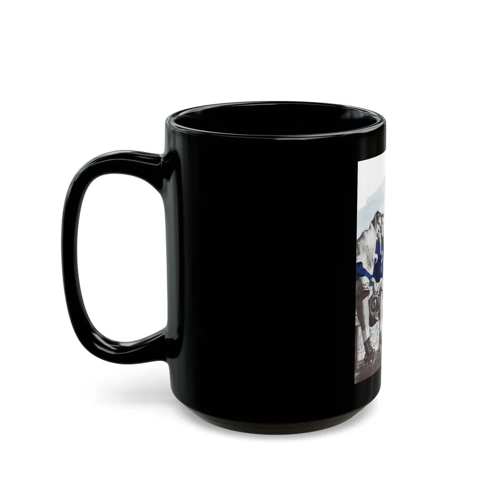 8 Minutes, Bluebook Magazine, November 1955 - Black Coffee Mug-Go Mug Yourself