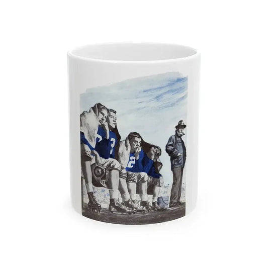 8 Minutes, Bluebook Magazine, November 1955 - White Coffee Mug 11oz - Go Mug Yourself