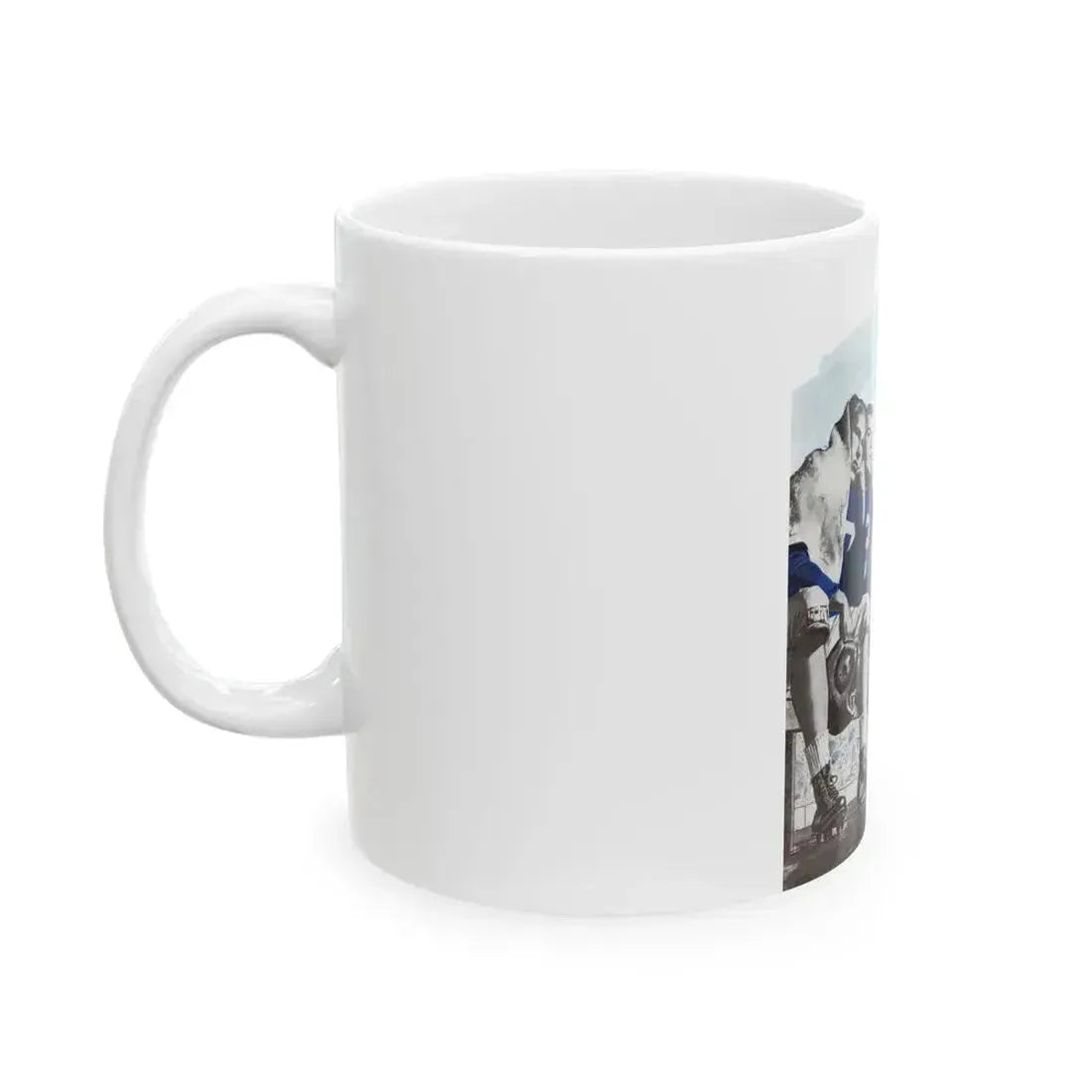 8 Minutes, Bluebook Magazine, November 1955 - White Coffee Mug - Go Mug Yourself