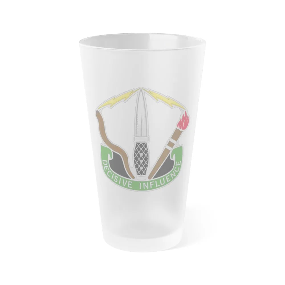 8 Psychological Operations Group (U.S. Army) Frosted Pint Glass 16oz-Go Mug Yourself