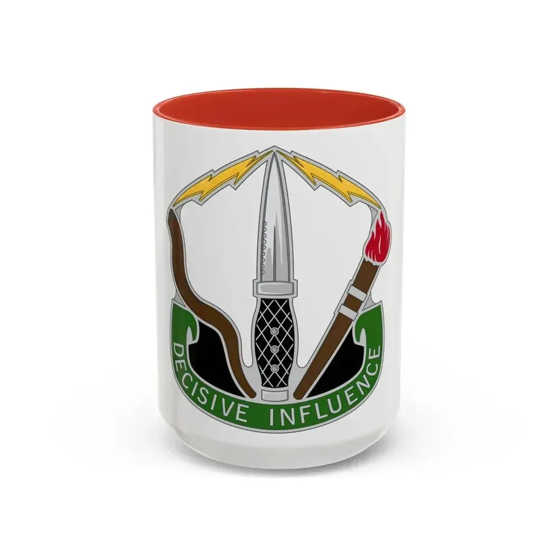 8 Psychological Operations Group (U.S. Army) Accent Coffee Mug 15oz Red - Go Mug Yourself