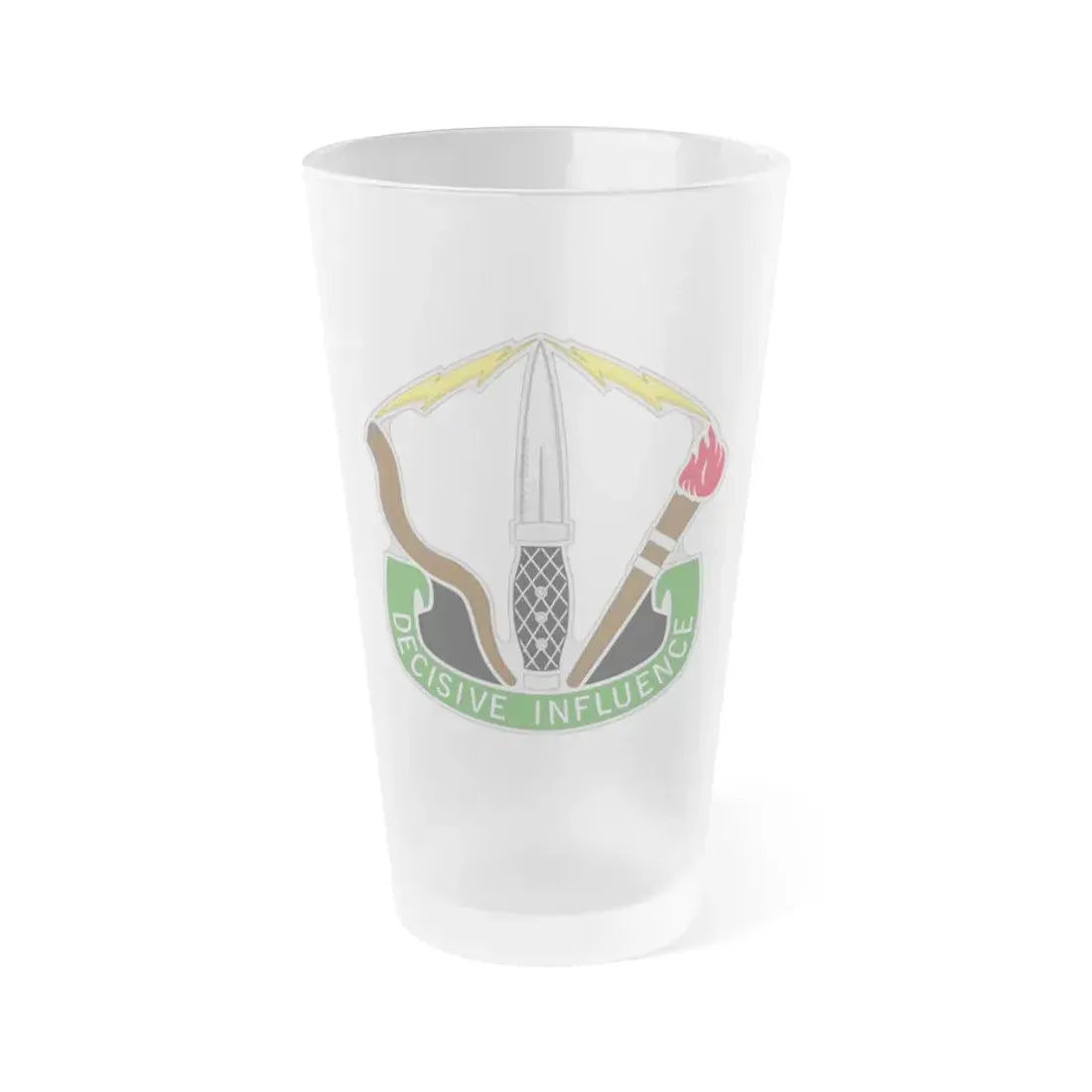 8 Psychological Operations Group (U.S. Army) Frosted Pint Glass 16oz Default Title - Go Mug Yourself