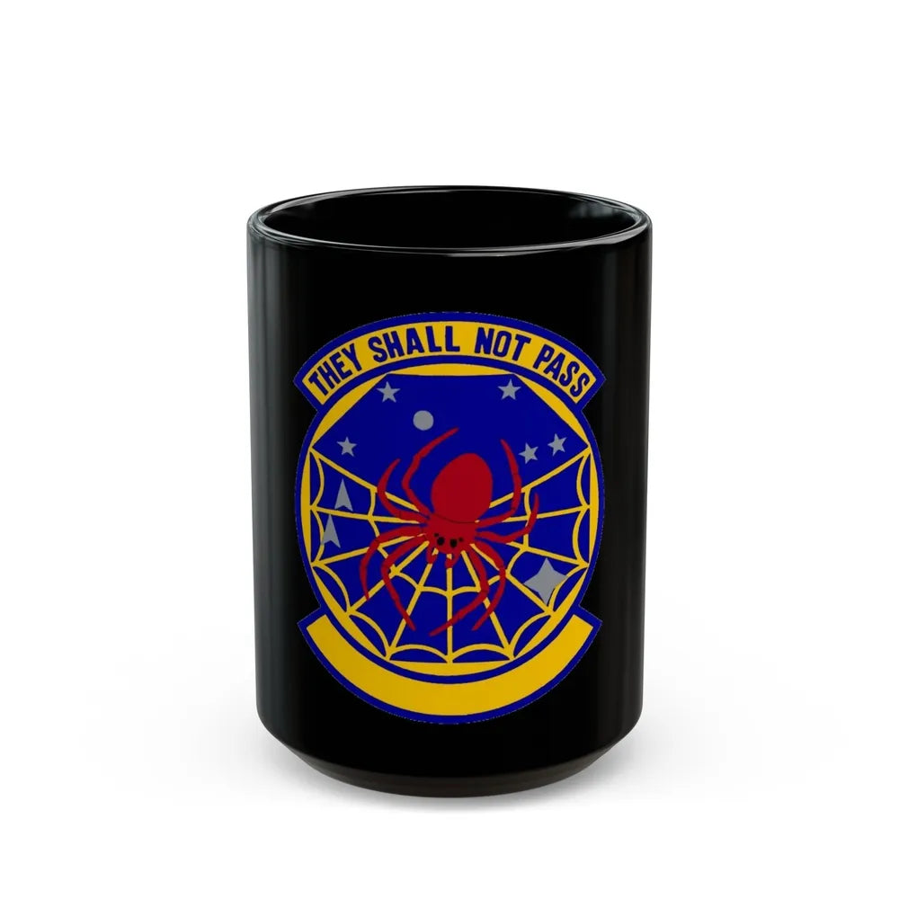 8 Space Warning Squadron AFRC (U.S. Air Force) Black Coffee Mug-15oz-Go Mug Yourself