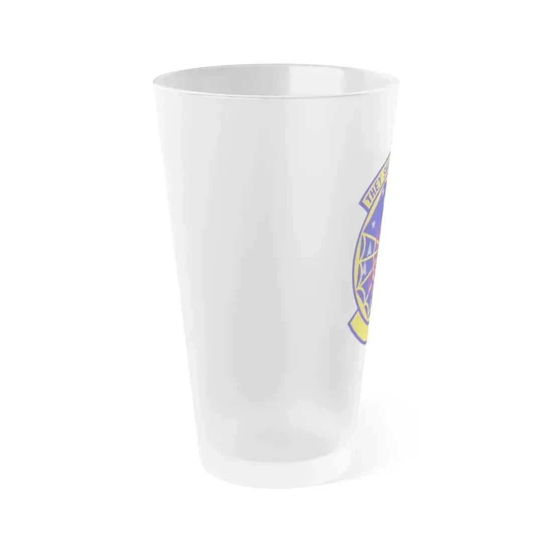 8 Space Warning Squadron AFRC (U.S. Air Force) Frosted Pint Glass 16oz - Go Mug Yourself