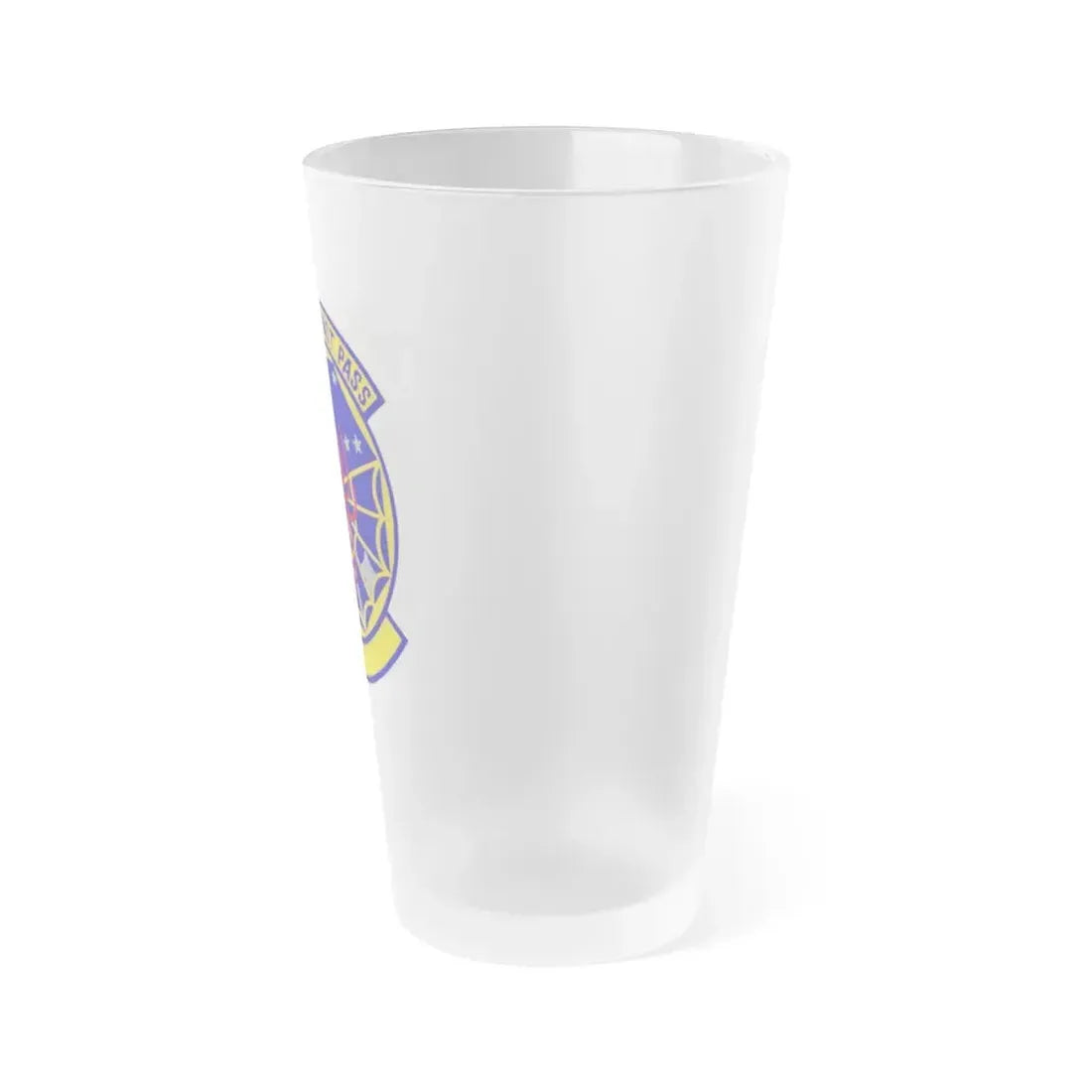 8 Space Warning Squadron AFRC (U.S. Air Force) Frosted Pint Glass 16oz - Go Mug Yourself