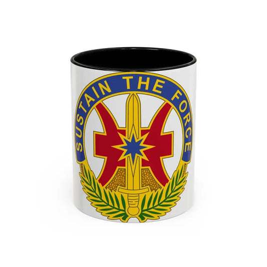 8 Sustainment Command 2 (U.S. Army) Accent Coffee Mug 11oz Black - Go Mug Yourself